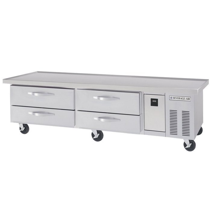 Beverage-Air 89" Stainless Steel 4-Drawer Worktop Cook Stand