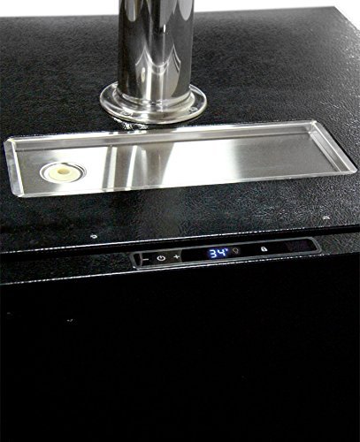 Marvel Built-In Kegerator Keg Dispenser - X-CLUSIVE Premium 2-Tap Direct Draw Kit - Black/Stainless N18