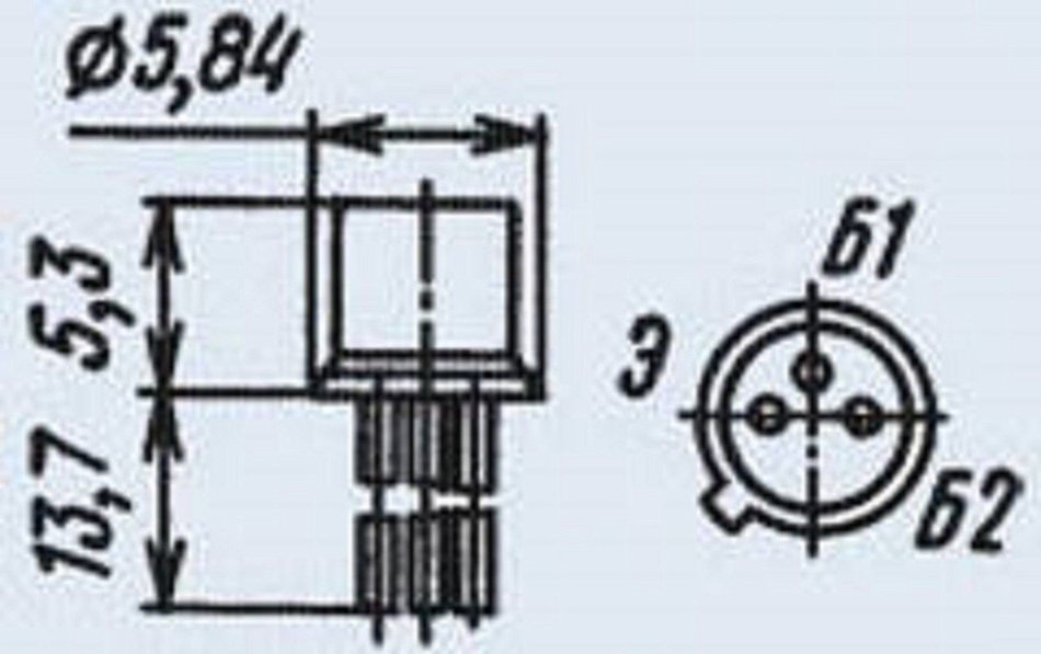Transistor silicone KT117B analogue 2N2647, 2N4891, 2N2647 USSR 10 pcs