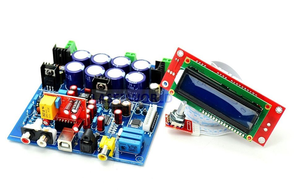 PCM1794 + AK4118 DAC Decoding Soft Control Amp Board with 2704 USB Sub Card