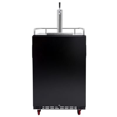 EdgeStar Full Size Built-In Black Stainless Steel Kegerator N3