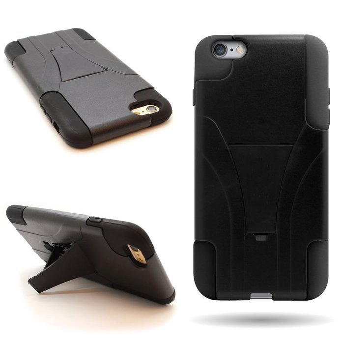 iPhone 6s, 6 case, HLCT Soft Interior Silicone Bumper, Hard Shell PC Back, Shock-Absorption Hybrid Dual-Layer... N22