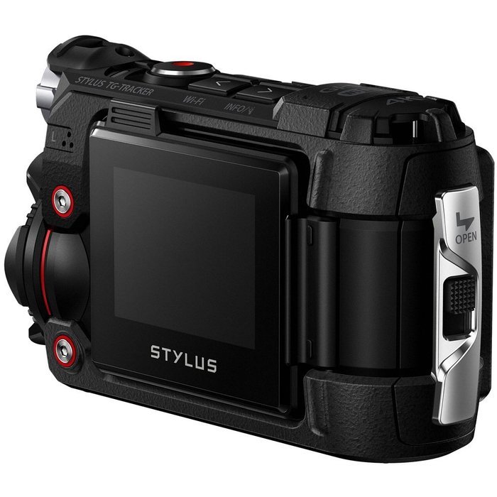 Olympus Stylus TG-Tracker Waterproof 4K Action Cam Black Accessory Bundle includes Camera, 43" Telescopic Selfie...