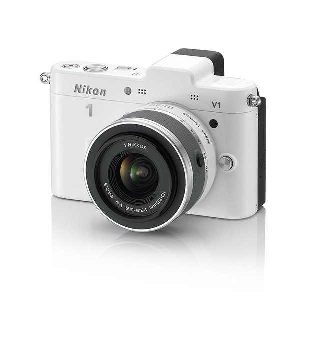 Nikon 1 V1 10.1 MP HD Digital Camera System with 10mm and 10-30mm VR 1 NIKKOR Lenses (Black) N2