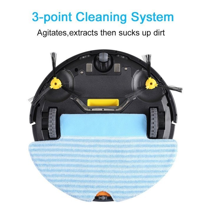 Haier Self Charging Wet Mop Floor Cleaning Robot Vacuum Cleaner with Remote Control (Golden) N7