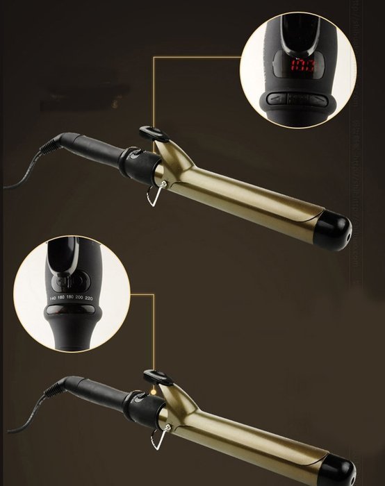 Flee Curling Iron with Multi-Heat Control Ceramic Home Collection Perfect Digital Ceramic Curling (28MM, White) N11