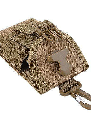 SB@4.5 inch Universal Army Tactical Bag for Mobile Phone Hook Cover Pouch Case , khaki N3