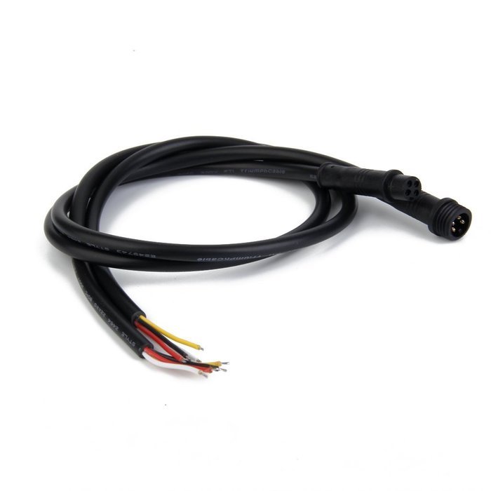 2pcs 50cm Waterproof LED Lamp 4 Cores Male/Female Plug Cables Wire