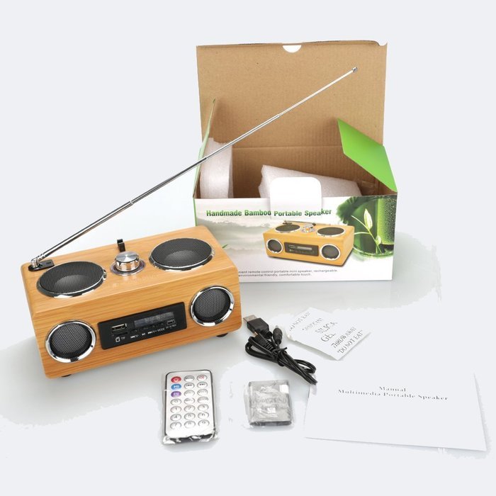Sengu SG-S131 Hi-fi Bamboo Speaker With USB Powered N26
