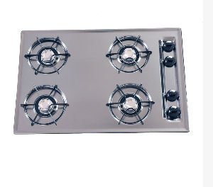 30" Gas Cooktop with Cordless Ignition in Chrome