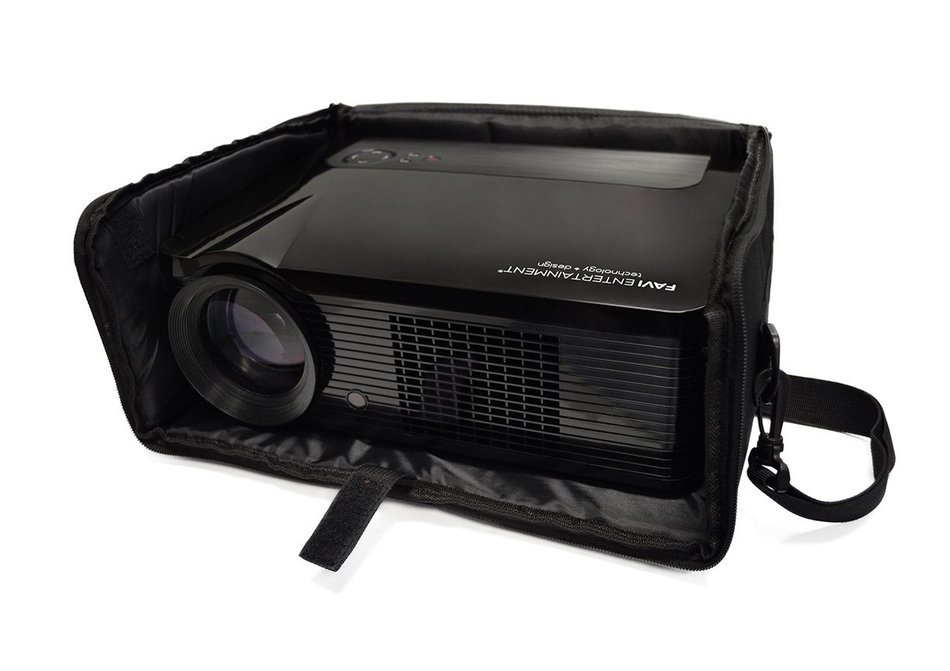 FAVI Universal Video Projector Travel Bag - US Version (Includes Warranty) - Black (FE-LG-BAG-BL) N2