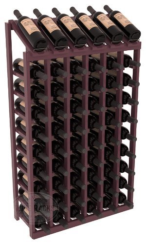 Wine Racks America Ponderosa Pine 6 Column 10 Row Display Top Kit. 13 Stains to Choose From! N8