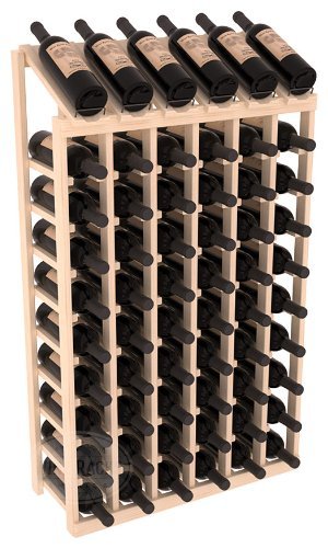 Wine Racks America Ponderosa Pine 6 Column 10 Row Display Top Kit. 13 Stains to Choose From! N9