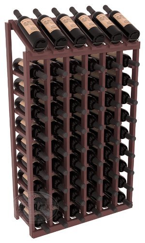 Wine Racks America Ponderosa Pine 6 Column 10 Row Display Top Kit. 13 Stains to Choose From! N11