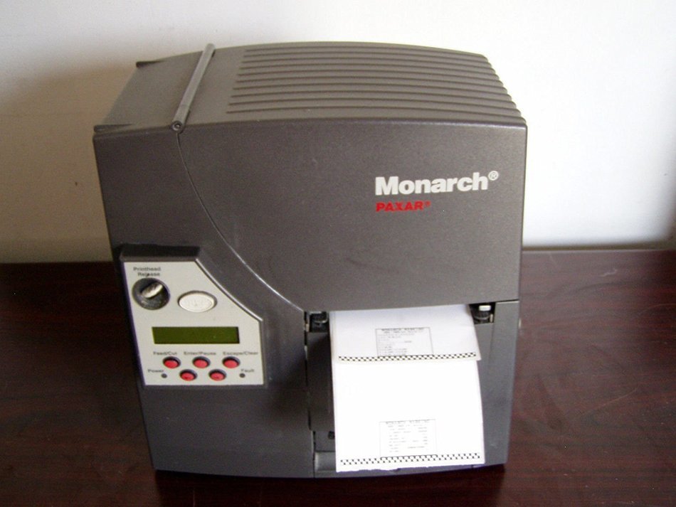 Monarch 9825 Thermal Printer No Bad Dots W/Prints & Warranty No USB N4