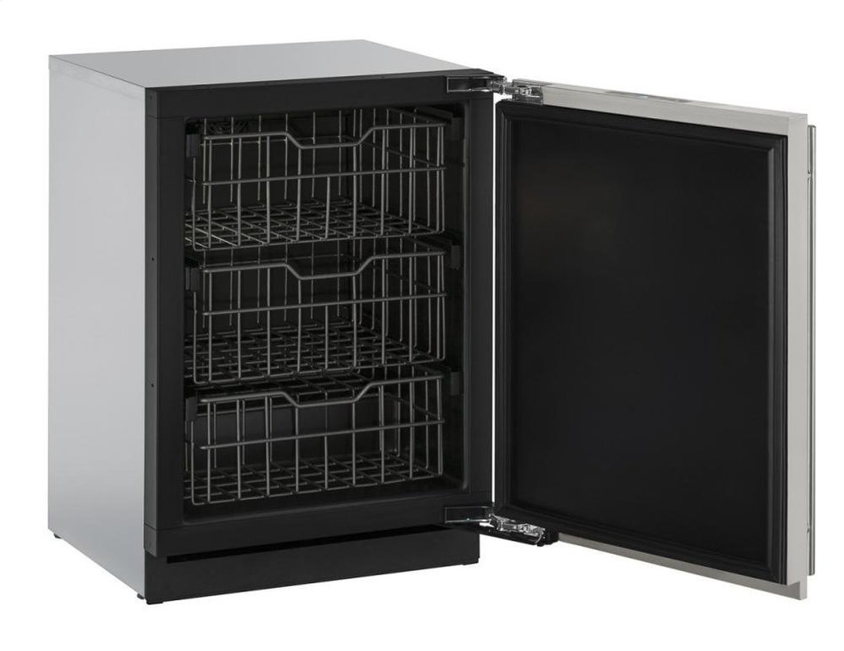 U-Line U3024FZRS00A Built-in Freezer, 4.5 cu. ft., Stainless Steel N3