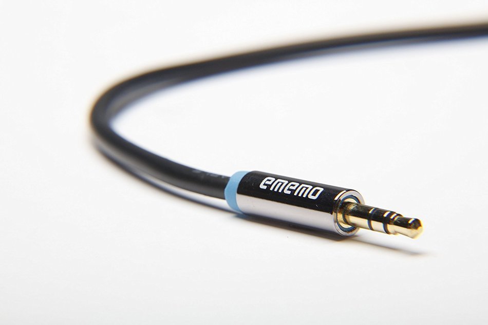 EMEMO&reg; #1 Premium 3FT (BLACK) 3.5 mm to 3.5 mm Stereo Jack Auxiliary Audio Cable - Compatible iPhone/iPod/iPad... N17