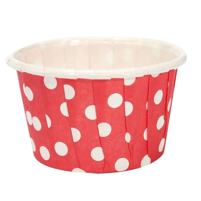 SODIAL(R) 20pcs Paper Cupcake Wrapper Liner Paper Cake Muffin Case Dessert Baking Cups Red N3