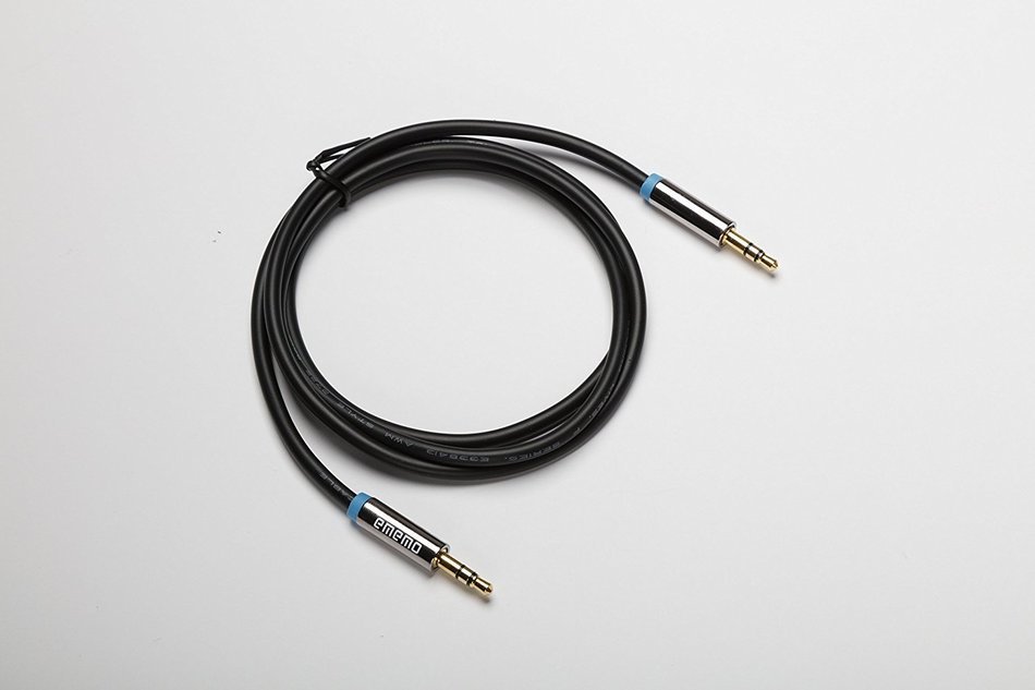 EMEMO&reg; #1 Premium 3FT (BLACK) 3.5 mm to 3.5 mm Stereo Jack Auxiliary Audio Cable - Compatible iPhone/iPod/iPad... N18