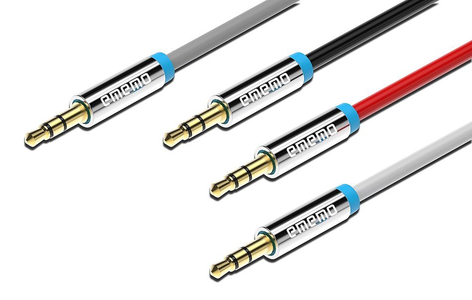 EMEMO&reg; #1 Premium 3FT (BLACK) 3.5 mm to 3.5 mm Stereo Jack Auxiliary Audio Cable - Compatible iPhone/iPod/iPad... N20