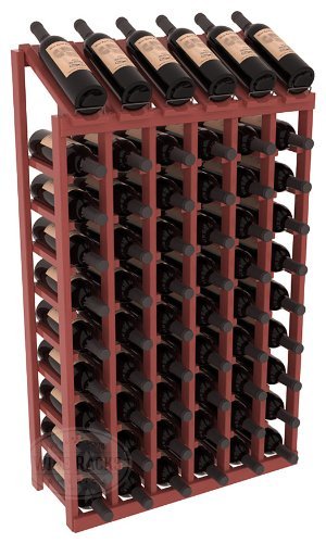 Wine Racks America Ponderosa Pine 6 Column 10 Row Display Top Kit. 13 Stains to Choose From! N14