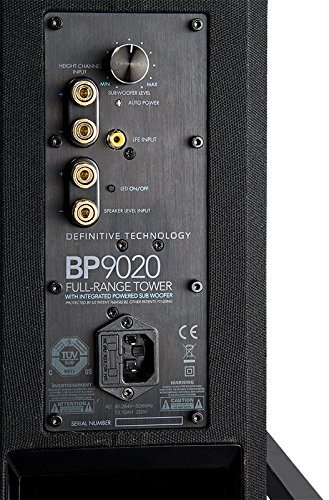 Definitive Technology BP9020 High-Performance Tower Speaker with Integrated 8 inch Powered Subwoofer- Pair