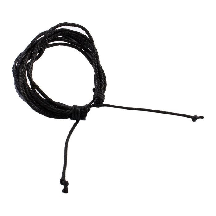 Obula(TM) Hot Womens Mens Punk Leather Adjustable Wrap Braided Wristband Bracelet Bangle N5