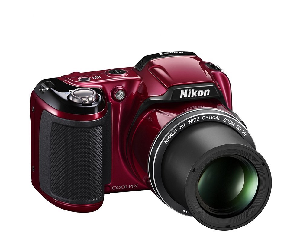 Nikon COOLPIX L810 Compact Digital Camera - Red (16.1MP, 26x Optical Zoom) 3 inch LCD N2