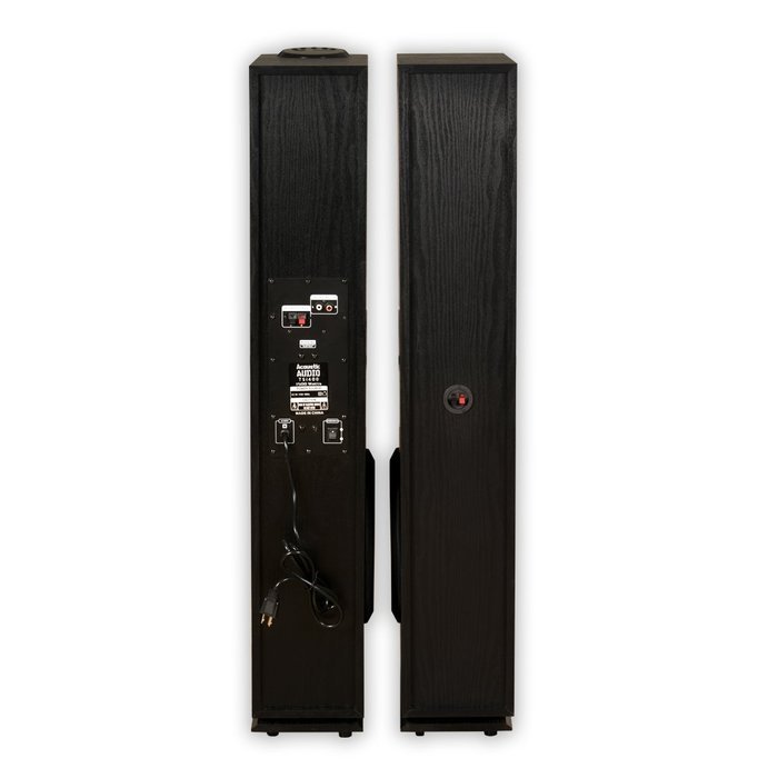 Acoustic Audio TSi400 Bluetooth Powered Floorstanding Tower Multimedia Speakers with Optical Input and Mic TSi400DM1 N5