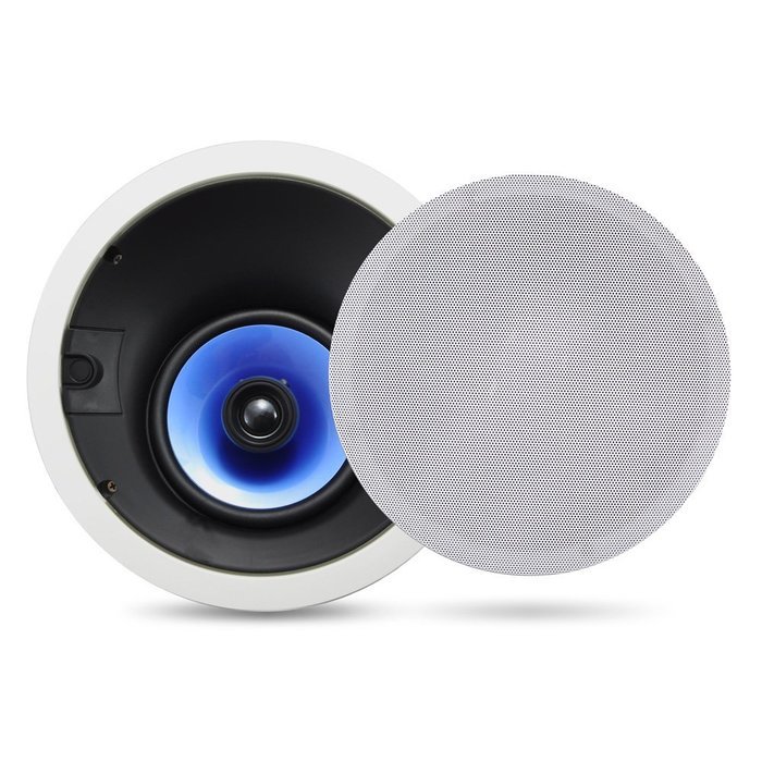 Pyle Home PIC8E 300 Watt High-End 8-Inch Two-Way In-Ceiling Speaker System with Adjustable Treble Control (Pair) N3