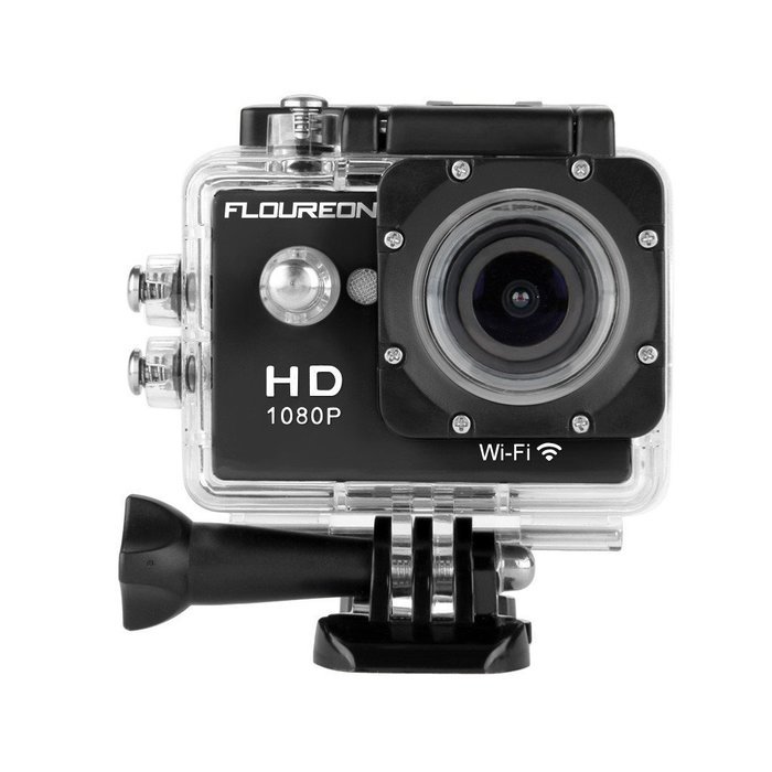 Floureon Y8-P Waterproof Wireless Mini WiFi Action Sports Camera 2.0 Inch LCD Display H264 1080P HD 12Mp TV PC...