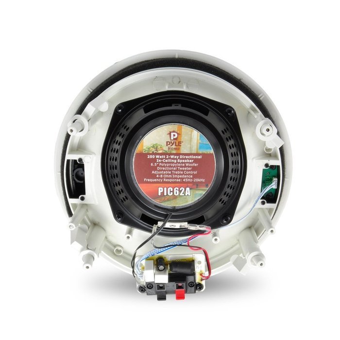 Pyle Home PIC8E 300 Watt High-End 8-Inch Two-Way In-Ceiling Speaker System with Adjustable Treble Control (Pair) N4