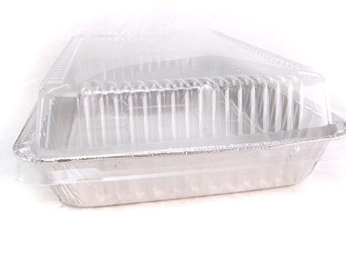 Disposable Aluminum 13 x 9 x 2 Cake Pan with Clear Plastic Lid #4700P (50)