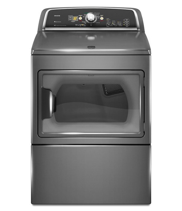 Maytag MEDX700AG Bravos X 7.4 Cu. Ft. Granite Electric Front Load Dryer