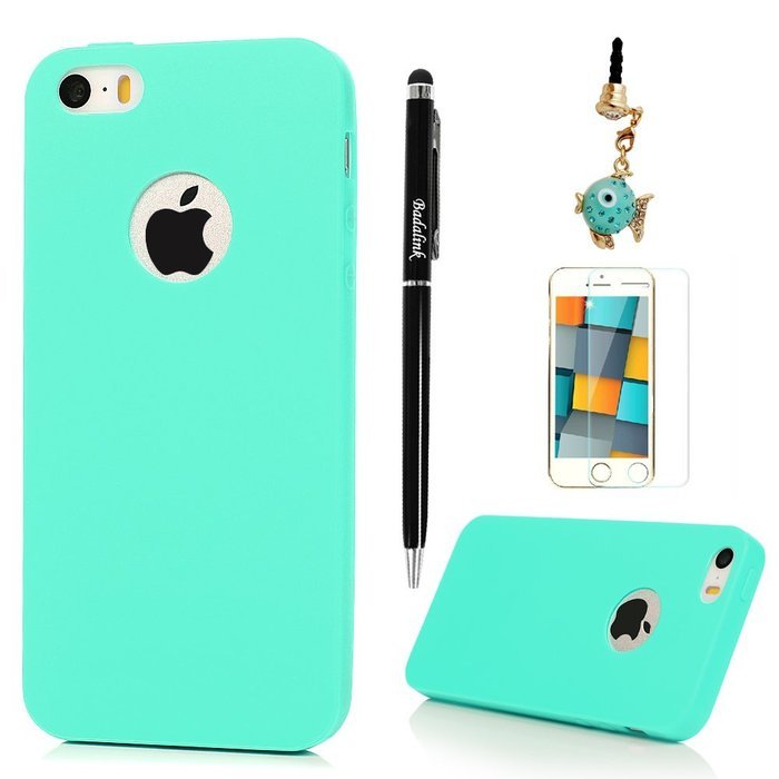 iPhone SE Case,iPhone 5S Case,iPhone 5 Case - Candy Color Series Slim Fit Shock-absorption Drop Protection Soft... N55
