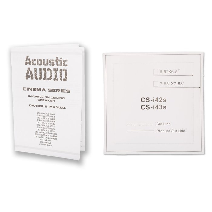 Acoustic Audio CS-I42S-2PR 150 Watt 4" 2-Way Home Theater In-Wall/Ceiling Speakers (2-Pair) N3