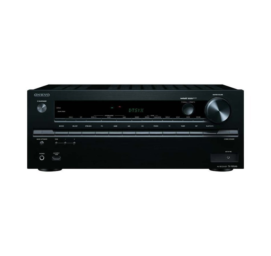 Klipsch Home Theater System Bundle (RP-150M (2-Pair), RP-250C) with Receiver (Onkyo TX-RZ800 - Cherry) N11