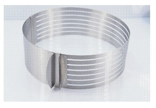 Chris's Home Retractable Stainless Steel Circle Mousse Ring Baking Tool Set Cake Mould Mold Size Adjustable 24... N2