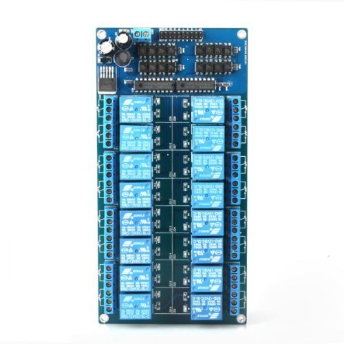 Docooler 12V Active Low 16 Channel Relay Module Board for Arduino PIC AVR MCU DSP ARM N3