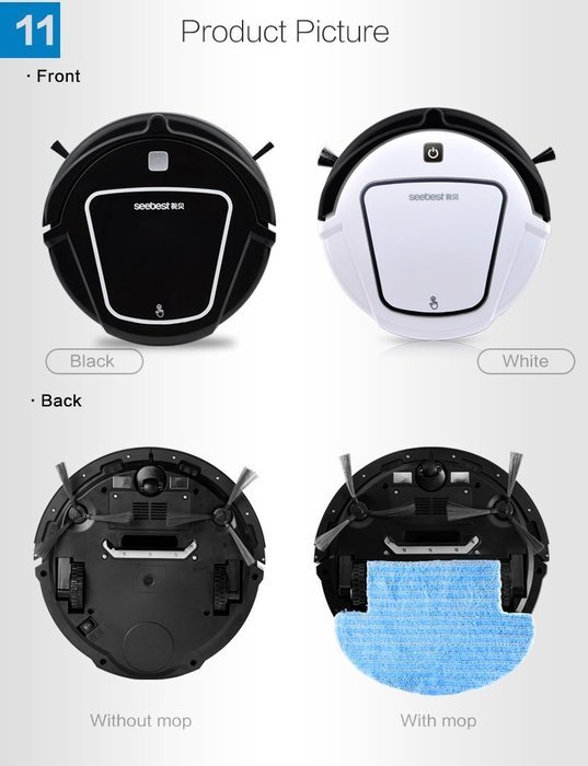 Robot Vacuum & Map 4 in 1 Functions