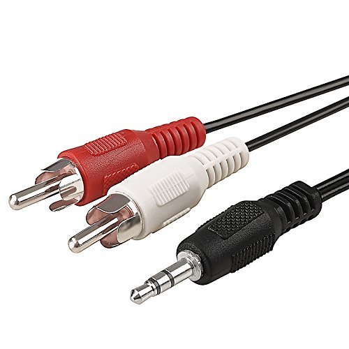 Dynex 3.5 mm Mini to RCA Stereo Audio Cable - 6-Feet - 1.8 M