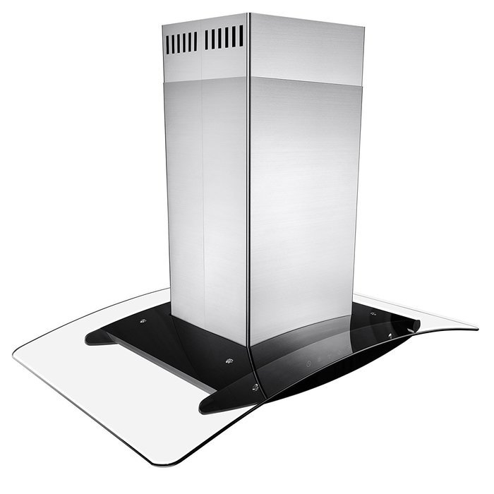 AKDY&reg; 36" Stainless Steel Island Mount Dual Side LED Touch Screen Display Range Hood Kitchen Cooking Vent w/ Baffle... N3