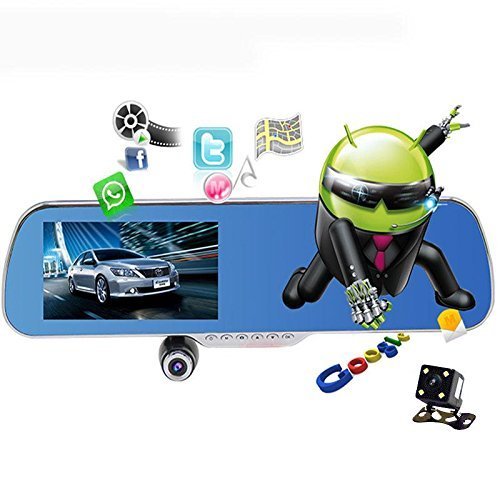 Cartool Dual-lens Car Camera HD 1080P 5.0 Inch Night Vision Support Android&nbsp;4.4.2 OS