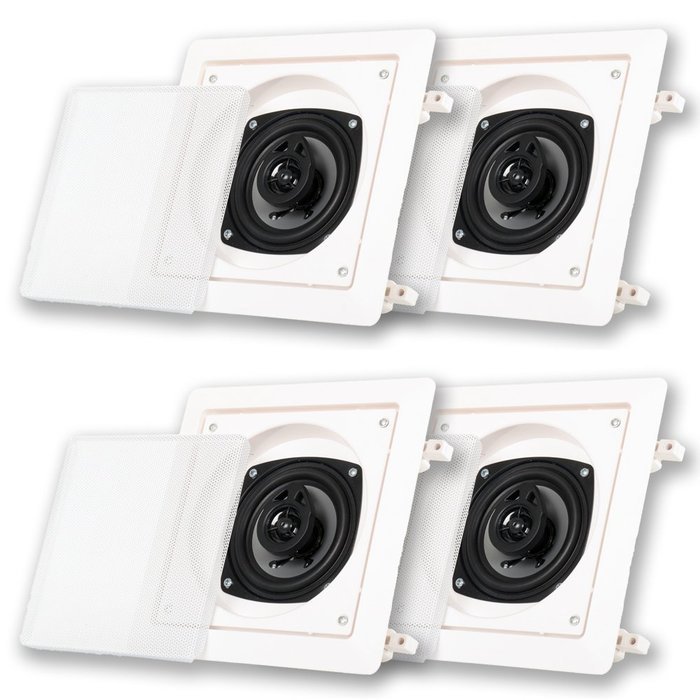 Acoustic Audio CS-I42S-2PR 150 Watt 4" 2-Way Home Theater In-Wall/Ceiling Speakers (2-Pair) N4