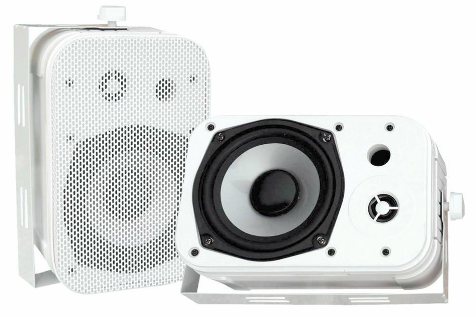 Pyle Stereo Receiver and Marine Speaker Package - PT4601AIU 500 Watts Stereo Receiver AM-FM Tuner/USB/SD/Ipod... N2