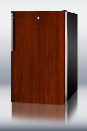 Summit FF521BLBI7IFADA: Commercially listed 20" wide counter height all-refrigerator, auto defrost with a lock... N5