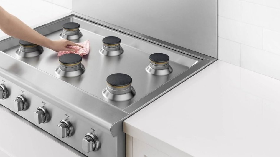 Cooktops 36" Gas Sealed Burner Style Cooktop with 6 Burners in Stainless Steel N2