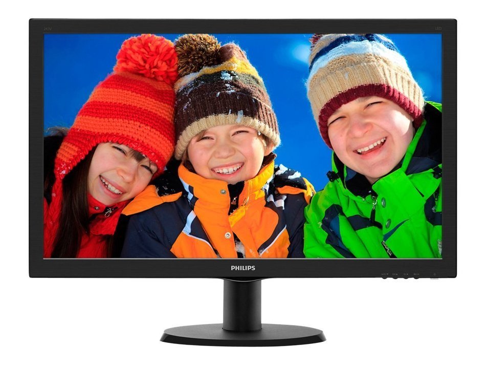 Philips 243V5LSB/00 V-Line 23.6'' 1080p Full HD LED-Backlit LCD Monitor, Black N2