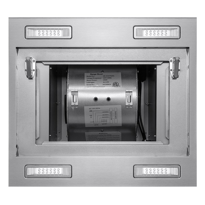 Golden Vantage 36" Stainless Steel Island Mount Powerful LED Display Touch Screen Control Cooking Fan Kitchen... N6