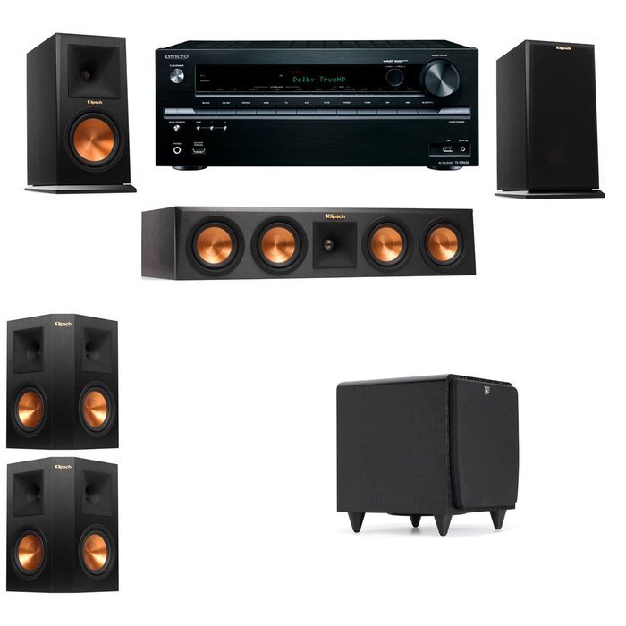 Klipsch RP-160M-E Monitor Speaker 5.1 SDS12 Onkyo TX-NR646